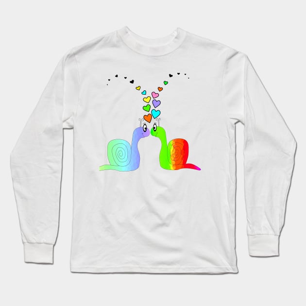 SNAIL Love Long Sleeve T-Shirt by SartorisArt1